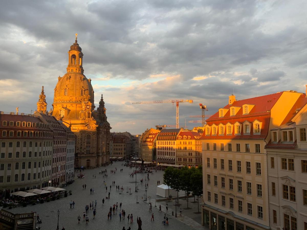 Luxus Suite Mit Einmaligem Blick Auf Die Frauenkirche 드레스덴 외부 사진