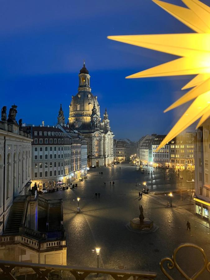 Luxus Suite Mit Einmaligem Blick Auf Die Frauenkirche 드레스덴 외부 사진
