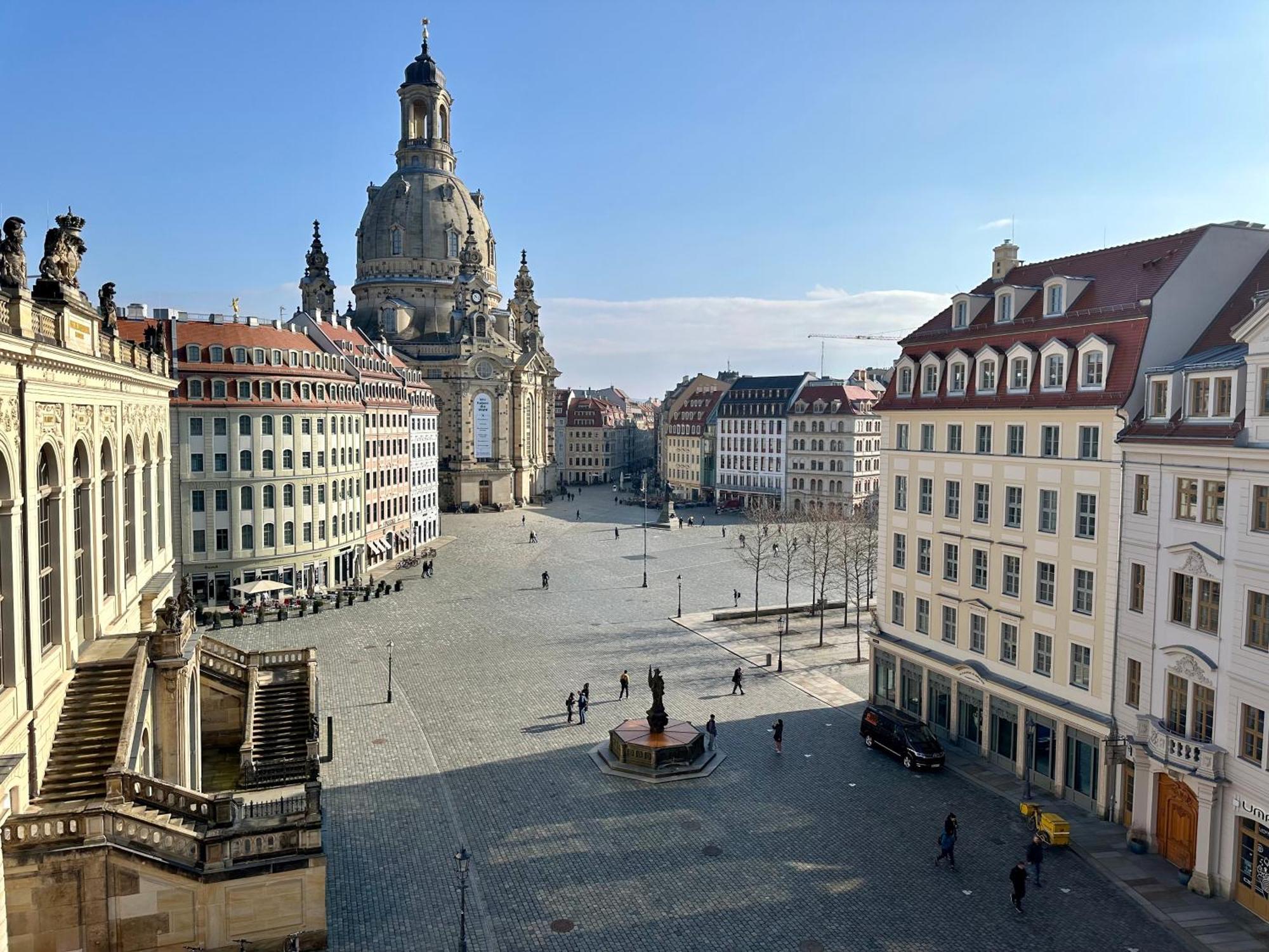 Luxus Suite Mit Einmaligem Blick Auf Die Frauenkirche 드레스덴 외부 사진