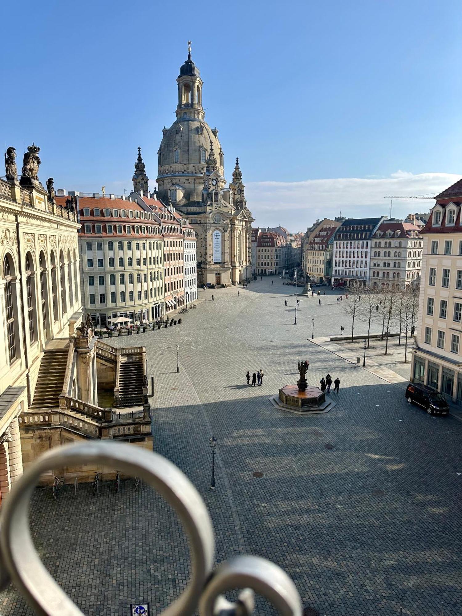 Luxus Suite Mit Einmaligem Blick Auf Die Frauenkirche 드레스덴 외부 사진